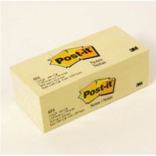 3M 653 Post-it 黃色便條紙 1.5" X 2" - E5