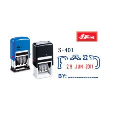 SHINY S401 "PAID" 雙色日子印