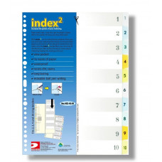 DATA BANK VID-10 29孔 彩色透明分類索引 1-10