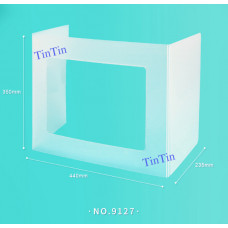 PP 防飛沫擋板U形 H35cm x W44cm x (2邊23.5cm) PP 防飛沫擋板U形 H35cm x W44cm x (2邊23.5cm)
