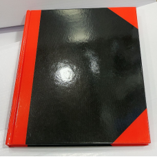 紅黑硬皮簿6.5"X8.5"100頁